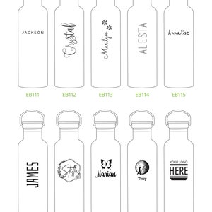 Personalized Insulated Stainless Steel 25oz Water Bottle Elemental Custom Engraved Text or Name Employee Gifts Custom Logo Engraving image 4