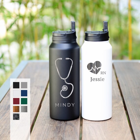 Nurse Water Bottle Doctor Water Bottle Personalised Nurse,  UK