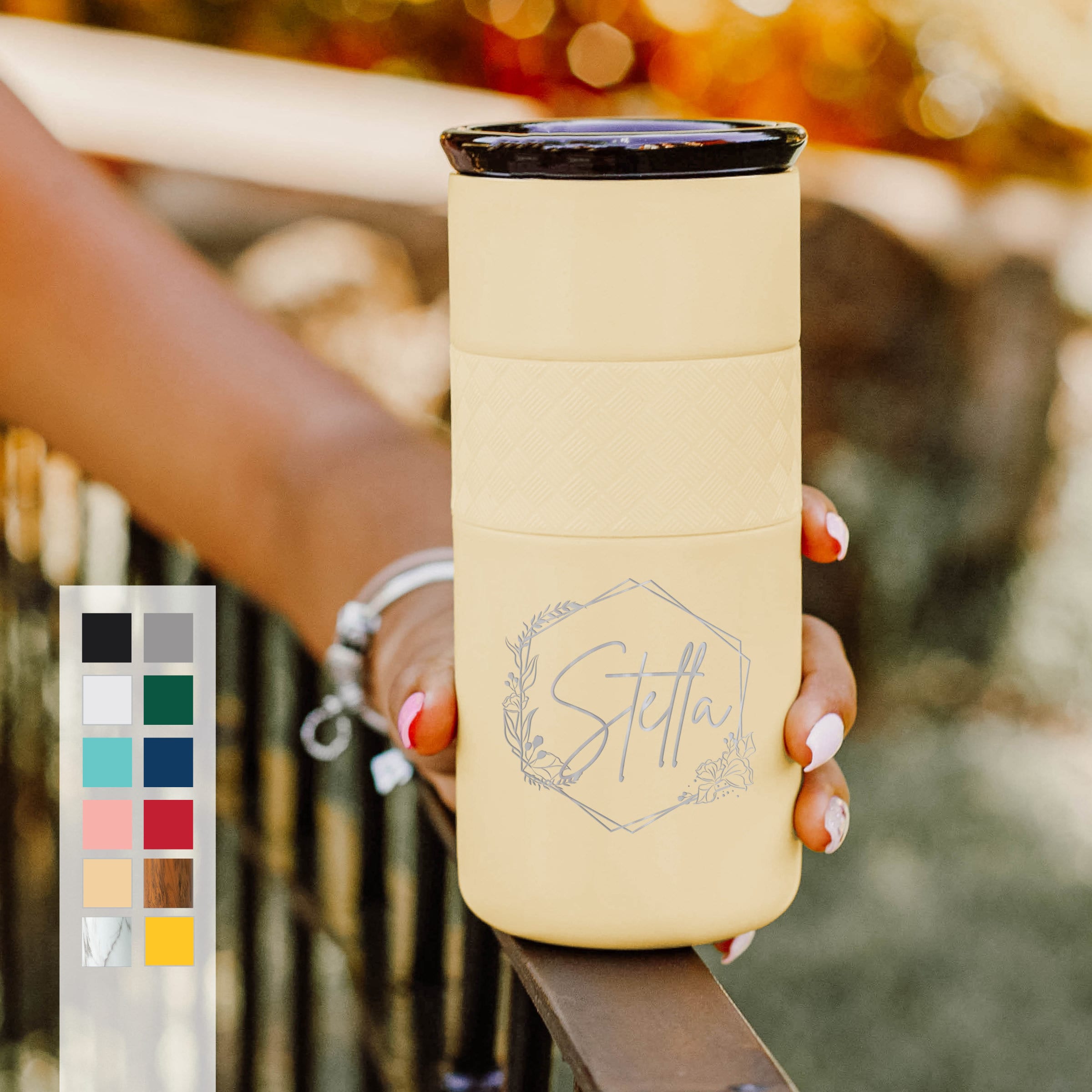 Spill Proof Tumbler, Personalized Travel Tumbler 16oz, Father's