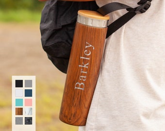 Personalized Water Bottle 20oz Stainless Steel Water Bottle | Elemental Iconic Insulated Bottes | Best Gift for Birthdays | Custom Logo