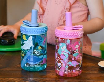Toddler Cup with Straw and Lid | BPA-Free Leakproof Tritan Kids Drinking Cup | 12oz Reusable Water Cup for Daycare, Preschool & Travel