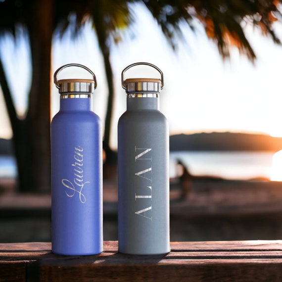 Personalized Insulated Stainless Steel 25oz Water Bottle | Custom Name Bottle | Laser Engraved Name or Logo Water Bottle | Birthday Gift