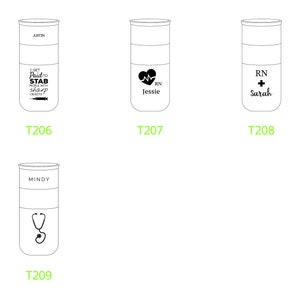 Personalized Nurse Tumbler, Insulated Stainless Steel Coffee Tumbler 16oz with CERAMIC Lid - 6hrs hot | 18 hrs cold | Birthdays, Doctor Gift image 3