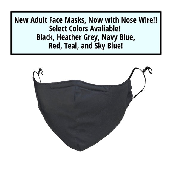 10-pack Multiple Colors Nose Wire Masks, with Adjustable Ear Loops, Reusable Adult Face Masks, Built-in Filter Pocket, Super Comfortable