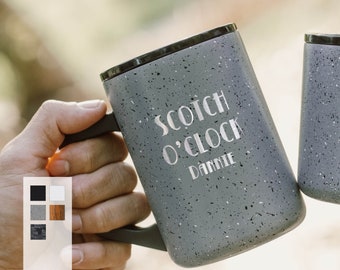 Personalized 16oz Drinking Designs Coffee Mug | Non-Slip Bottom Camp Mug | Stainless Steel Tea Mug | 6Hrs Hot or 18hrs Cold Drink Camp Mugs