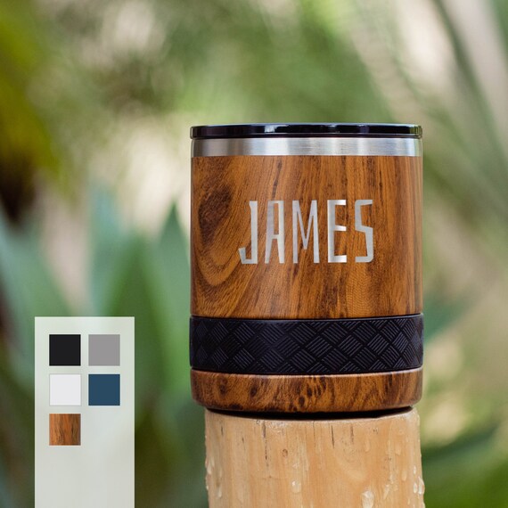 Personalized Engraved Tumbler | Rocks Tumbler 10oz, Lowball Tumbler | Best Gift For Birthdays | Personalized Gift For Men, Laser Engraved