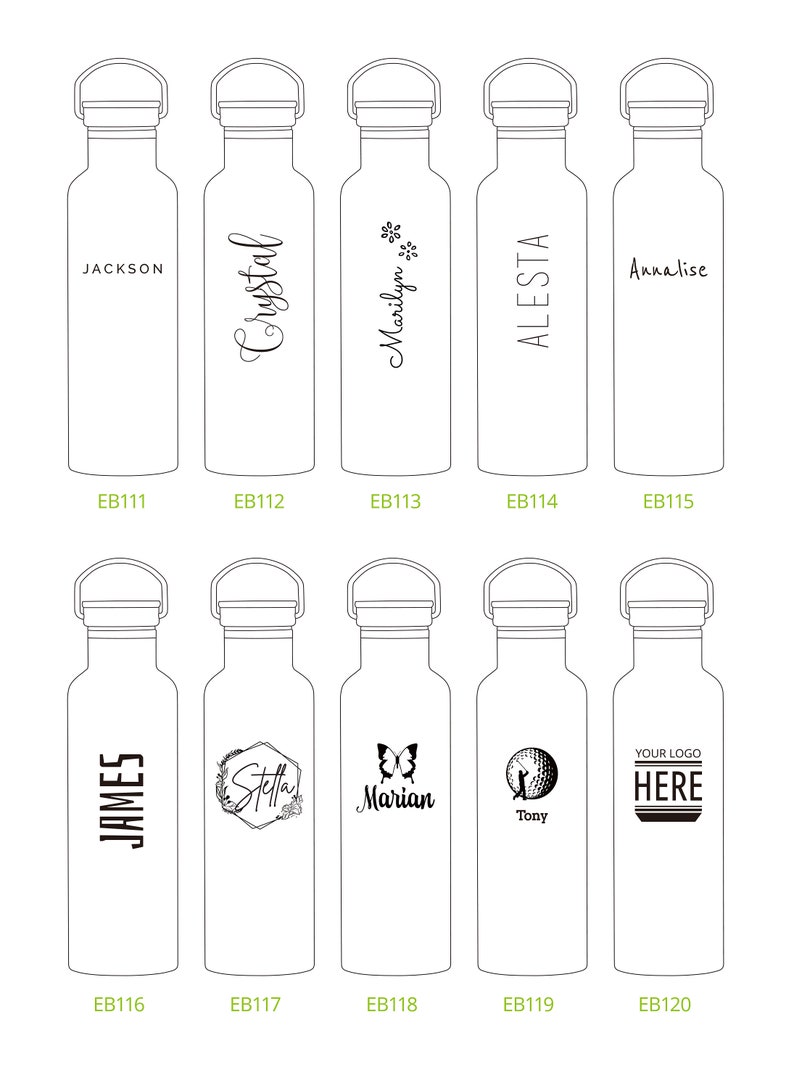 Personalized Stainless Steel Water Bottle 25oz Food Grade Sport Water Bottle image 4