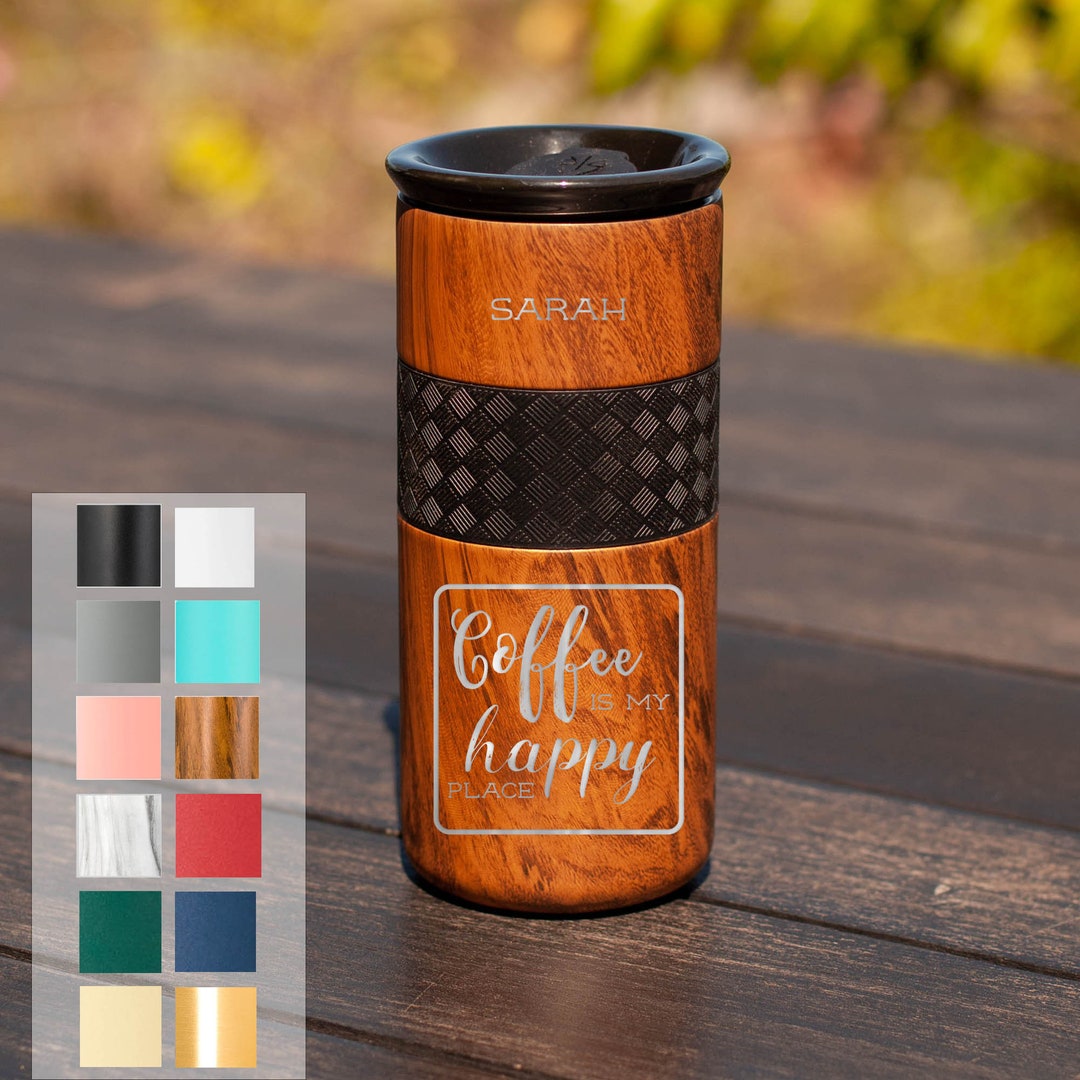 Personalized Coffee Tumbler Gift Insulated Stainless Steel Tumbler 16oz