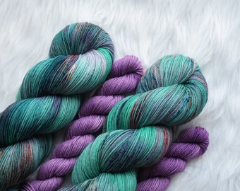Estuarine Dreams Sock Set | Hand Dyed Yarn | Fingering - 75/25 Merino Nylon Blend Sock | Bound in Wool