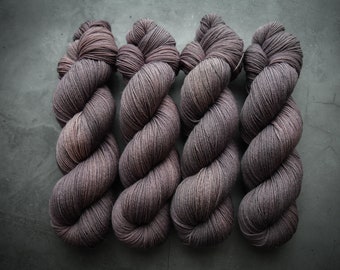 Plumlit | Hand Dyed Yarn | Fingering - 75/25 Merino Nylon Blend Sock | Bound in Wool