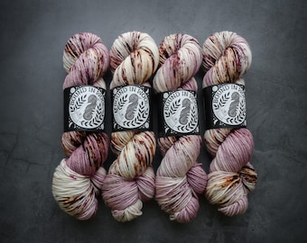 Arsenic and Thrift Store Lace | Hand Dyed Yarn | DK - 100% Superwash Merino 4-Ply | Bound in Wool