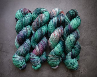 Estuarine Dreams | Hand Dyed Yarn | Fingering - 80/20 Merino Nylon 2-Ply Sock | Bound in Wool