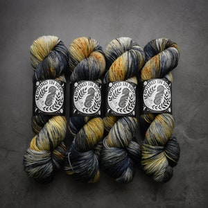 The Fall of Númenor | Hand Dyed Yarn | Fingering - 80/20 Merino Nylon 2-Ply Sock | Bound in Wool