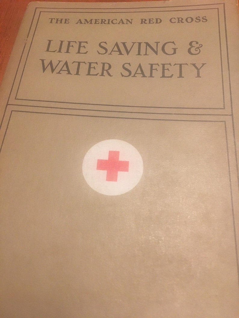 American Red Cross Life Saving & Water Safety Book, Drowning First Aid, Lifeguard Techniques image 1