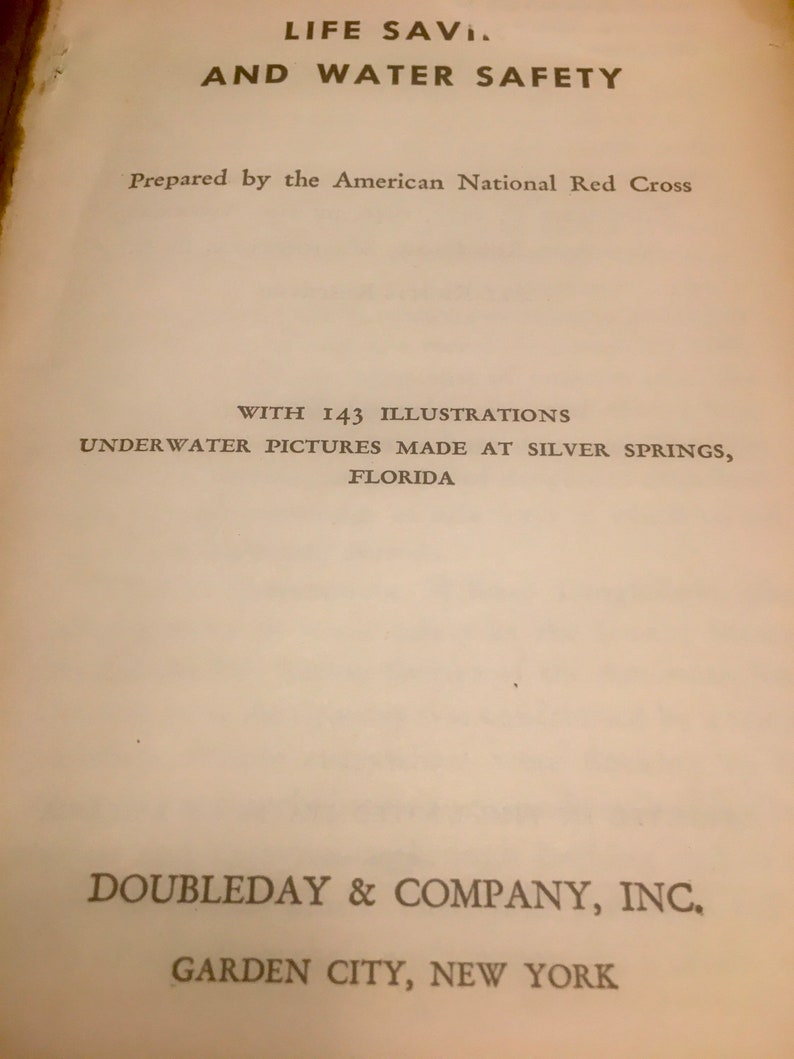 American Red Cross Life Saving & Water Safety Book, Drowning First Aid, Lifeguard Techniques image 6