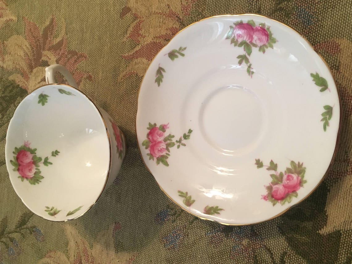Vintage Collingswood English Bone China Tea Cup and Saucer Etsy