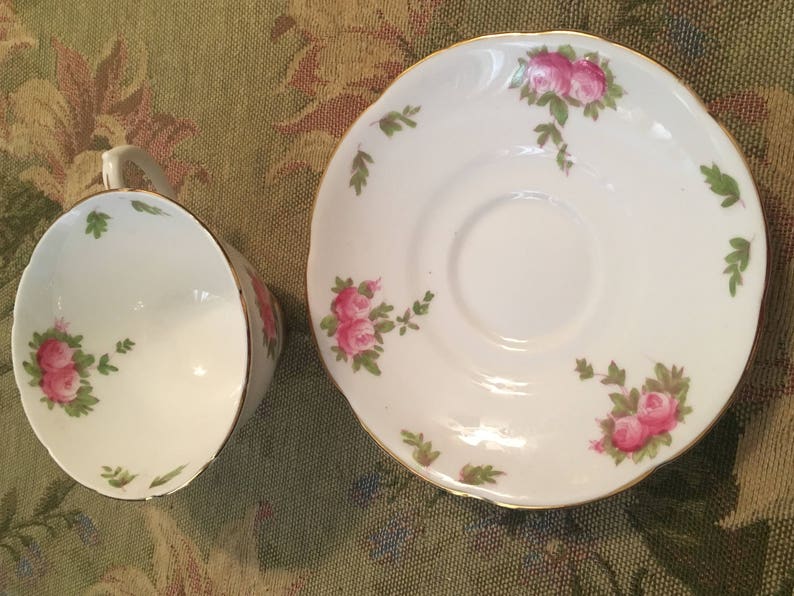 Vintage Collingswood English Bone China Tea Cup and Saucer Etsy