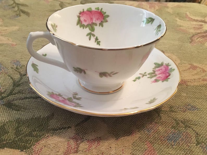 Vintage Collingswood English Bone China Tea Cup and Saucer Etsy