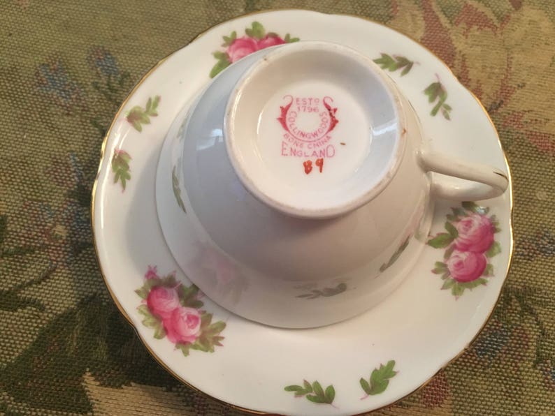 Vintage Collingswood English Bone China Tea Cup and Saucer Etsy