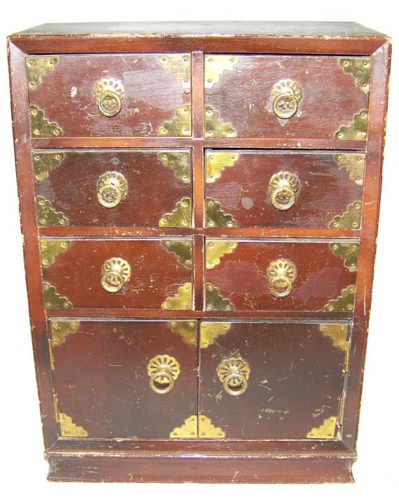 Antique Japanese Musical Jewelry Box, Oriental Je… - image 2