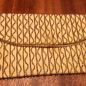Hand Beaded Evening Purse, Rich’s Atlanta Beaded Clutch, 1940’s Purse, Vintage Rich’s Purse, Retro Evening Bag, Vintage Accessory