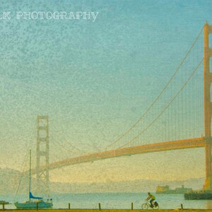 Photo - Golden Gate Bridge, San Francisco California, Blue Photography - Digital
