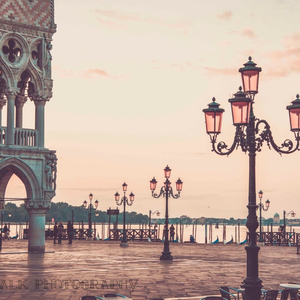 321 - Piazza San Marco in the Morning, Venice, Italy, Italian Fine Art Vintage Photography, Europe, Travel