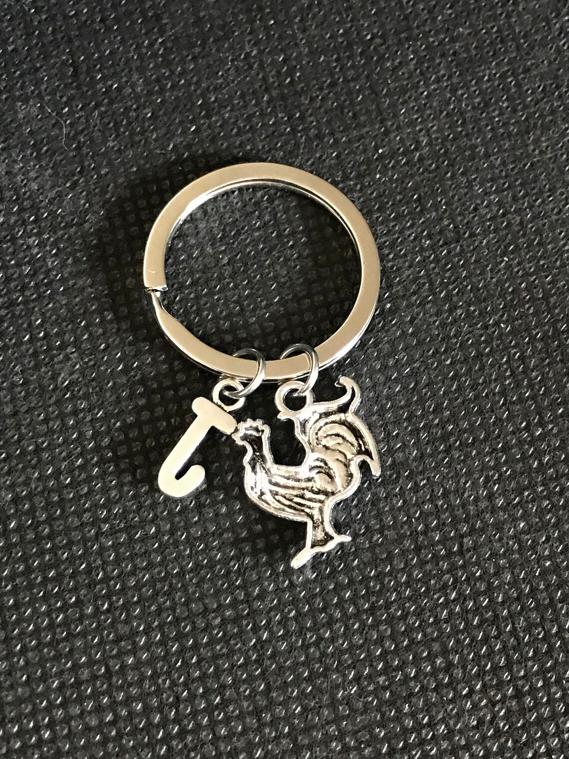 Personalized Rooster Keychain Rooster Charm Chicken Keychain Etsy UK