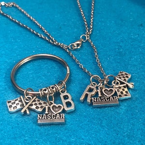 Personalized Racing Keychain Nascar Keychain Racing Gift Racing Jewelry Car Racing Gift Racing Fan Gift