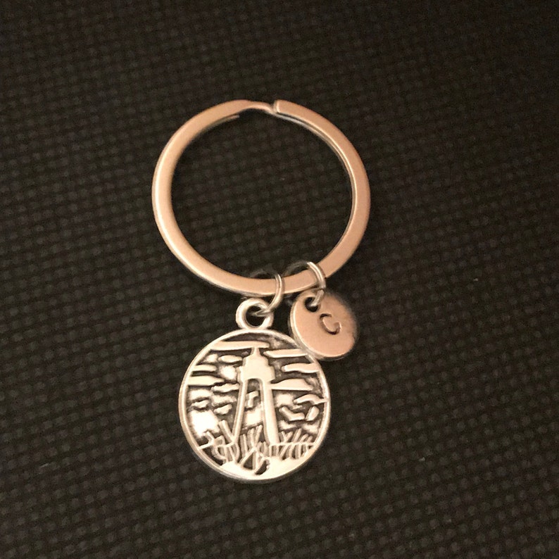 Personalized Lighthouse Keychain Lighthouse Charm Lighthouse - Etsy