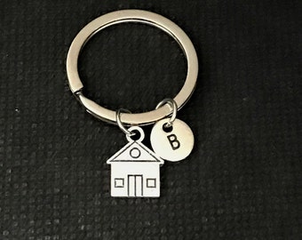 Personalized House Keychain Realtor Keychain House Charm Construction Contractor Gift for a Realtor  House Keychain