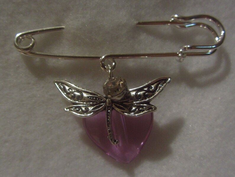 Essential Oil Diffuser Vial Brooch Pin Aromatherapy Dragonfly Charm and