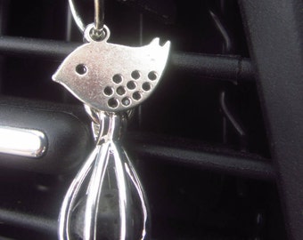 Clip On Car Air Vent Aromatherapy Essential Oil Tear Drop Cage Diffuser W/Lava Bead