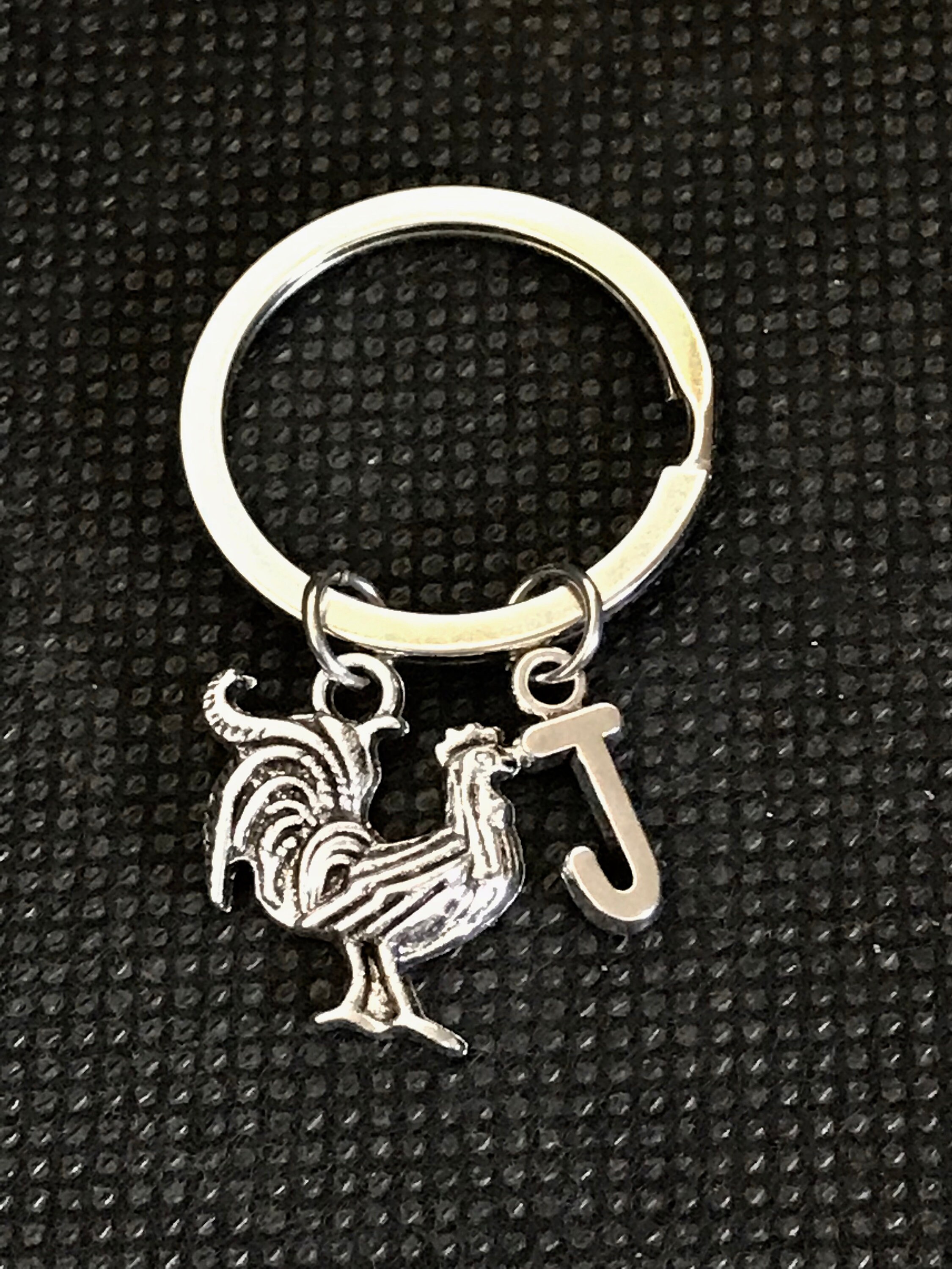 Personalized Rooster Keychain Rooster Charm Chicken Keychain Etsy UK