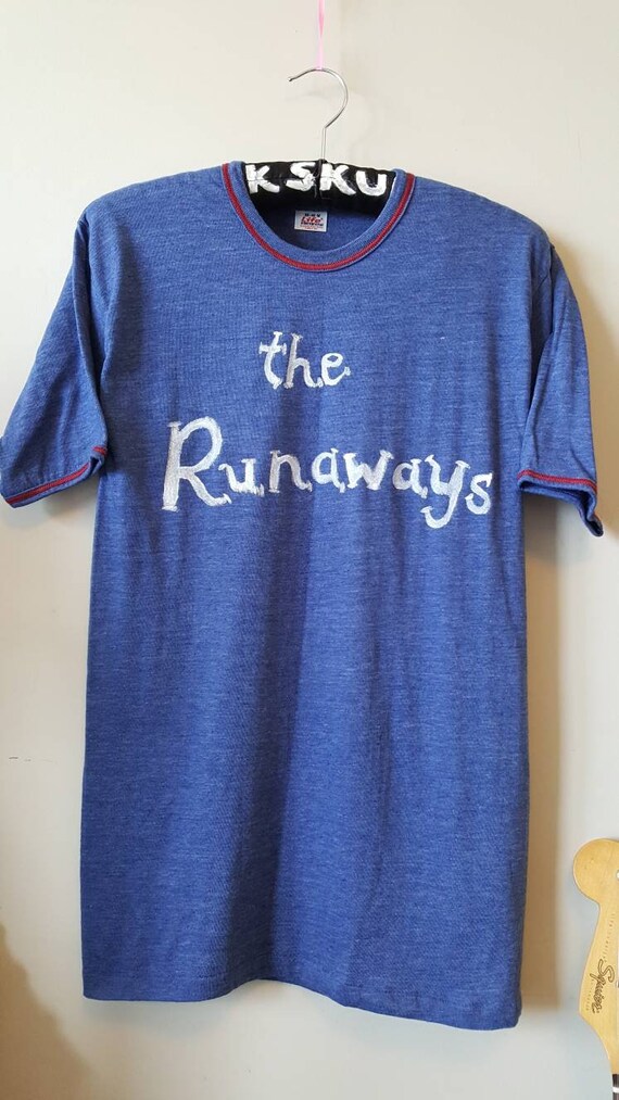 Painted Runaways Tee, Handmade Painted The Runaway