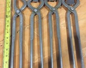 Blades smith tongs , knife maker bar stock tongs