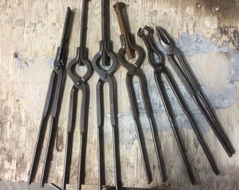 6 piece beginner blacksmith tong set
