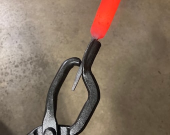 Blacksmith Tongs they hold either  3/16 or 1/4 Stock