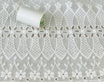 Domestic Organdy Fabric - Cotton Organdy - White White Starched