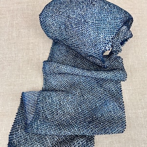 Arimatsu Miura Shibori Fabric - Handmade Indigo Dyed Cotton - Vintage Tie Dye from Japan -Sold by the Yard #7439