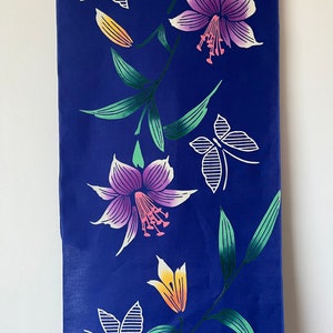 Japanese Cotton Yukata Fabric with Butterflies - Sold by the Yard x 15”w #5283