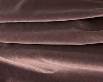 Velvet Upholstery Fabric by the Yard 62" wide Plum Purple Velveteen #8148
