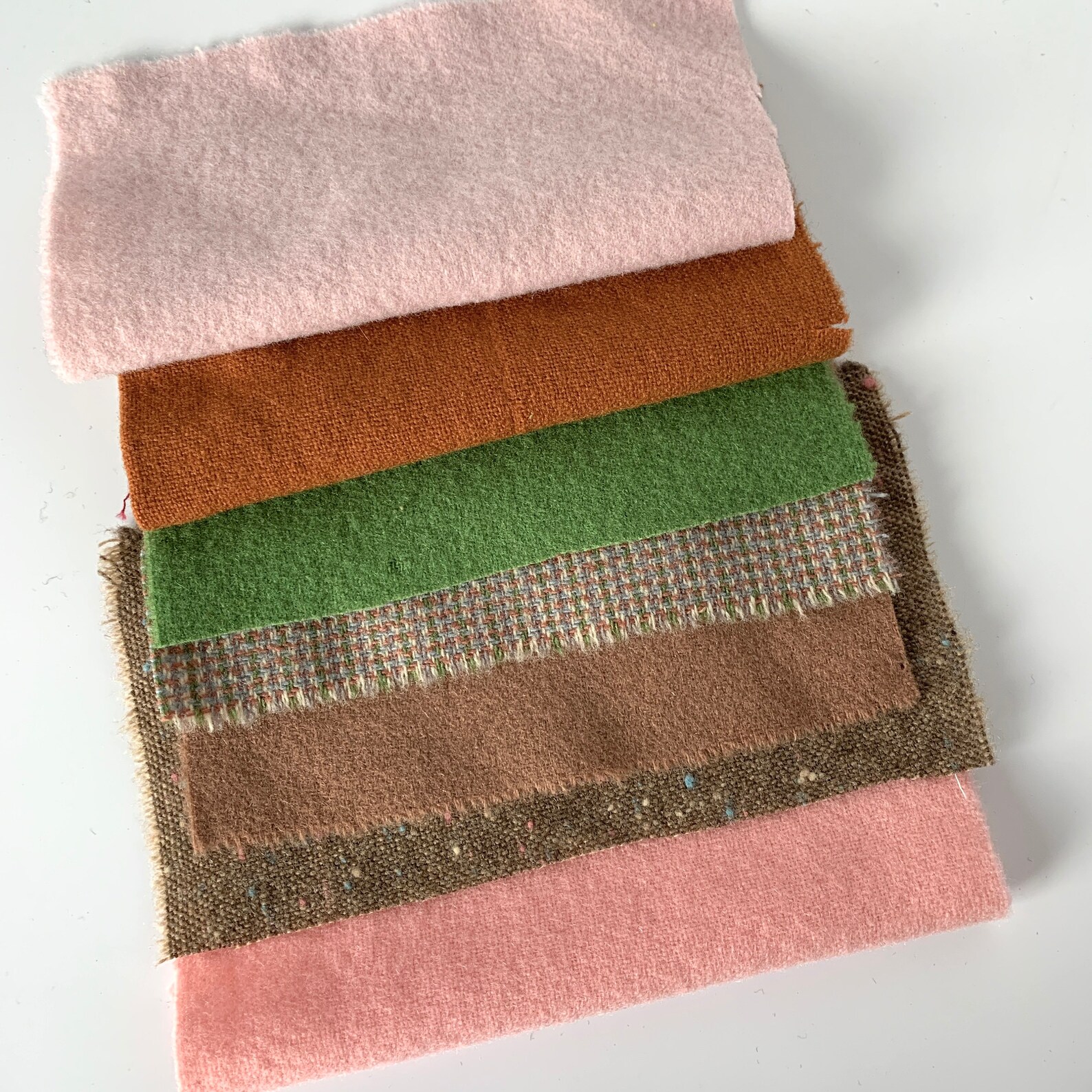 1960s Wool Fabric Bundle for Crewel Appliqué and Crafting Etsy