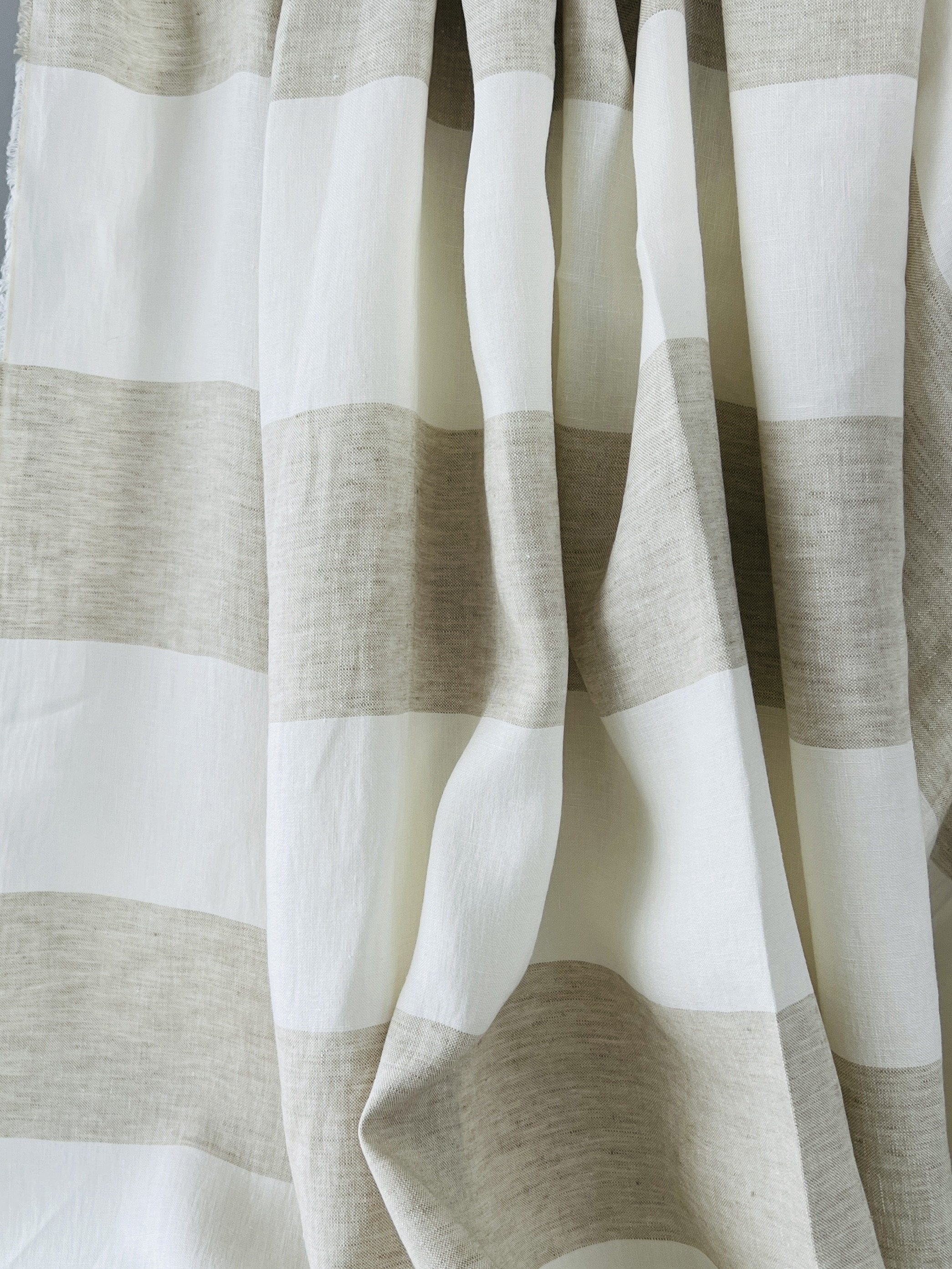 NEAT｜SICILIAN LINEN STRIPE｜WIDE TYPE Ⅰ - Beige｜PRODUCT