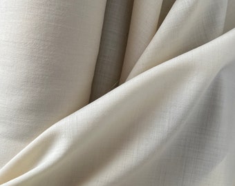 Softened Linen Wool Blend Fabric, Medium Weight Light Gray Linen Wool Fabric,  210 GSM, Washed Linen Fabric by the Yard, Linen by the Meter 