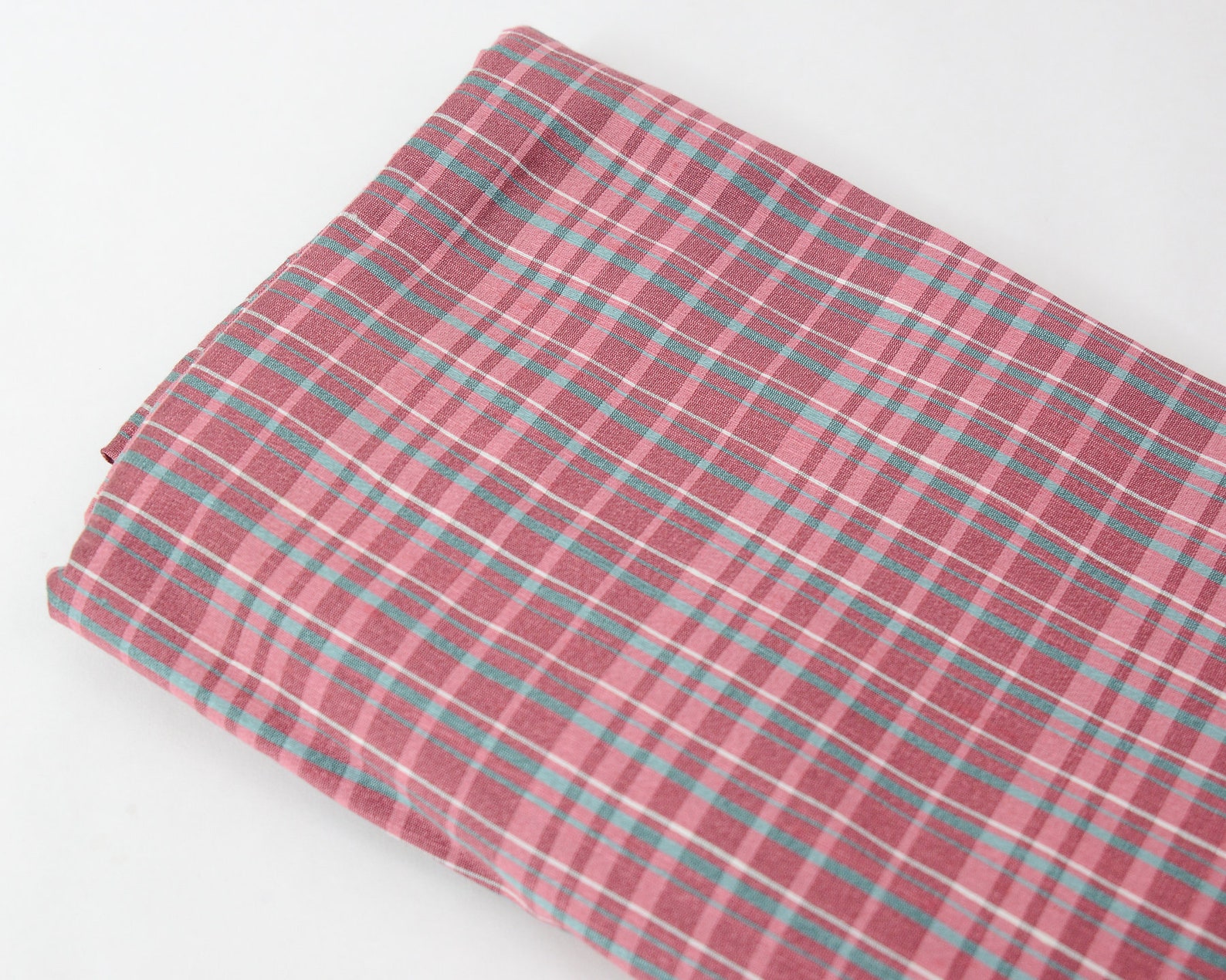 1940s50s Vintage Upholstery Fabric Remnants Dusty Pink Rayon Etsy