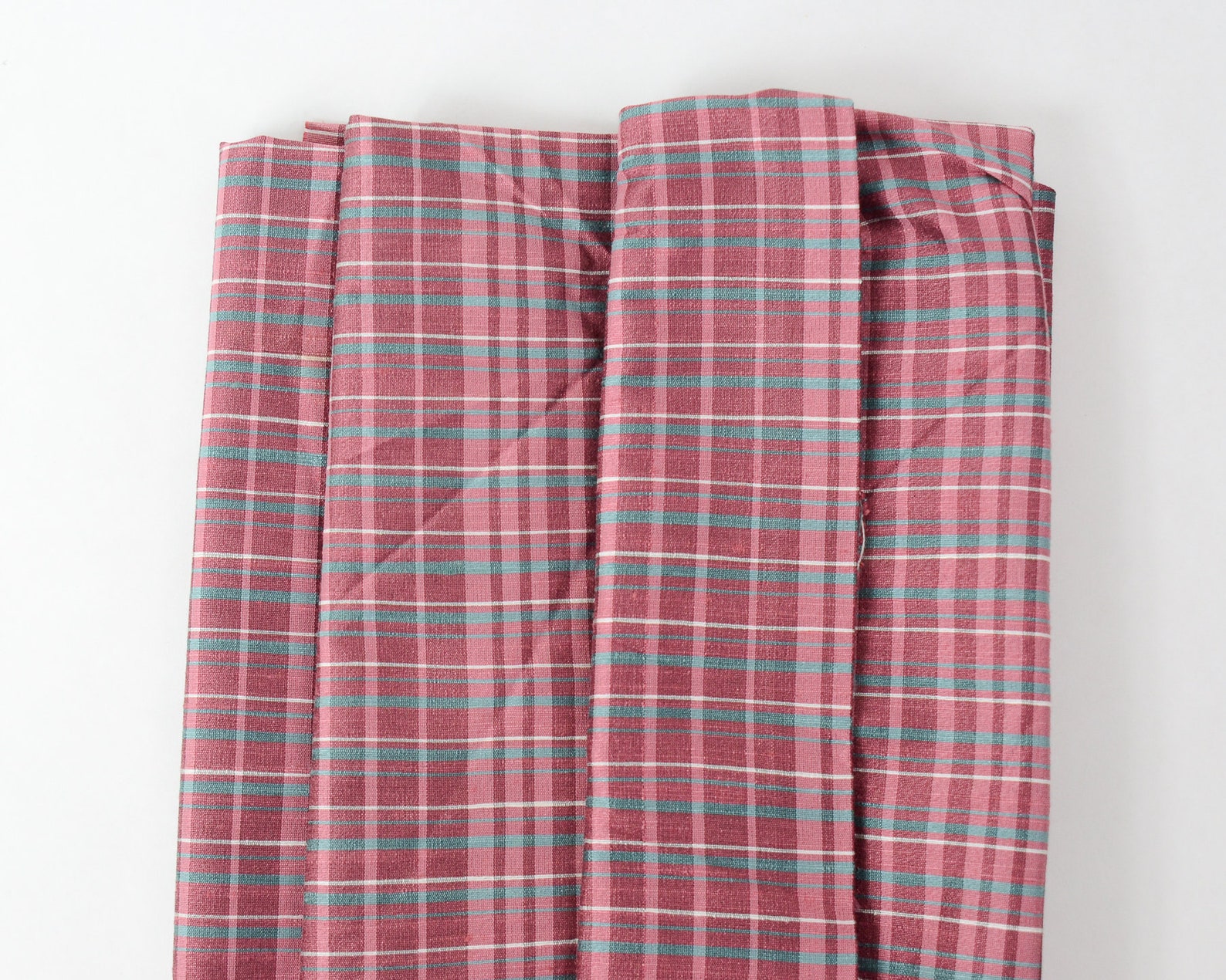 1940s50s Vintage Upholstery Fabric Remnants Dusty Pink Rayon Etsy