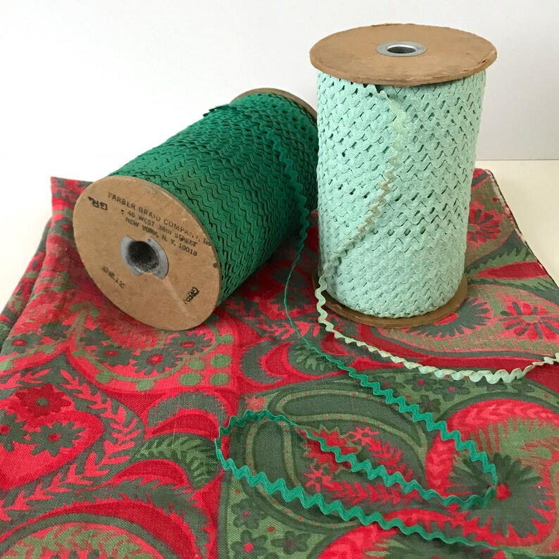 1960s Vintage Rick Rack Ribbon Trim 3/8 X 10 Yard Cut Etsy
