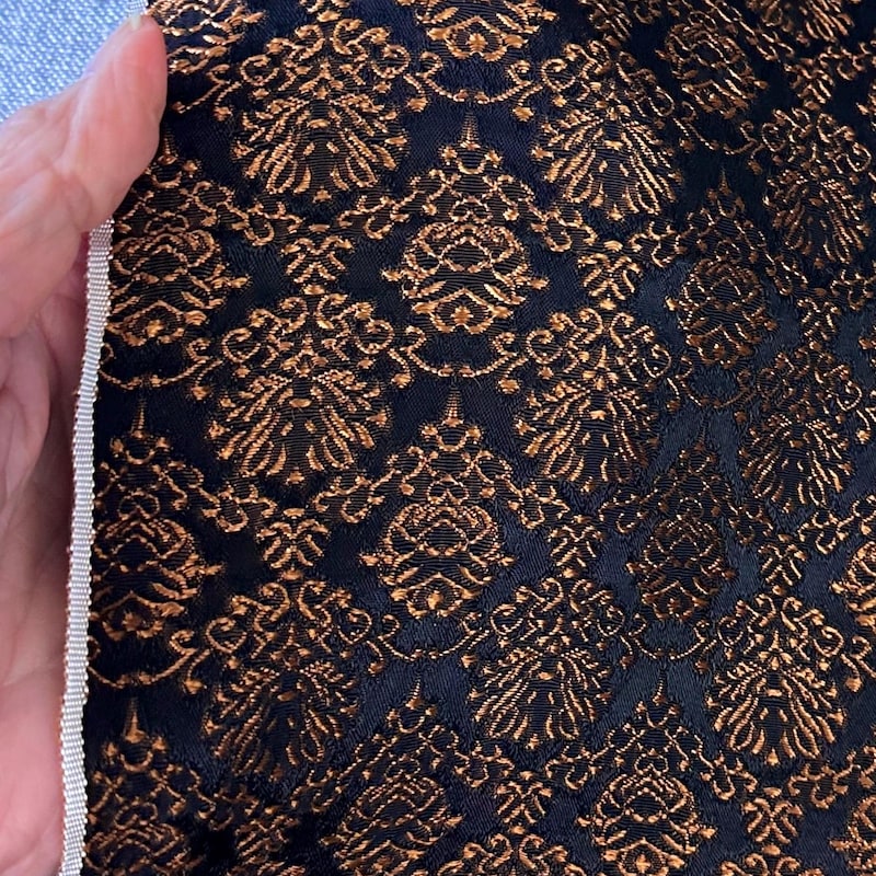 Rust Fabric Jacquard - Etsy