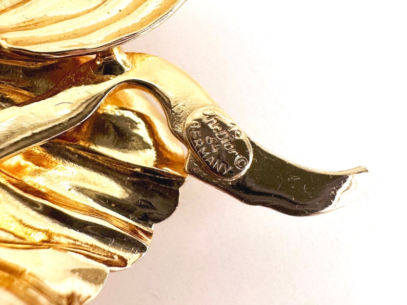 Vintage 1964 Chr. Dior Grosse Germany Dimensional Rose Brooch Etsy